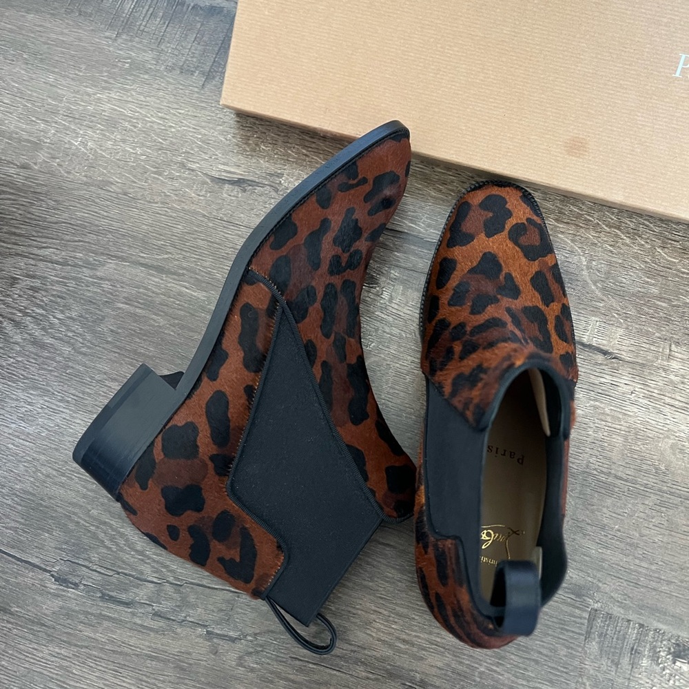 Brand new with box Christian Louboutin marmada Chelsea booties pony hair foxy - Picture 3 of 15